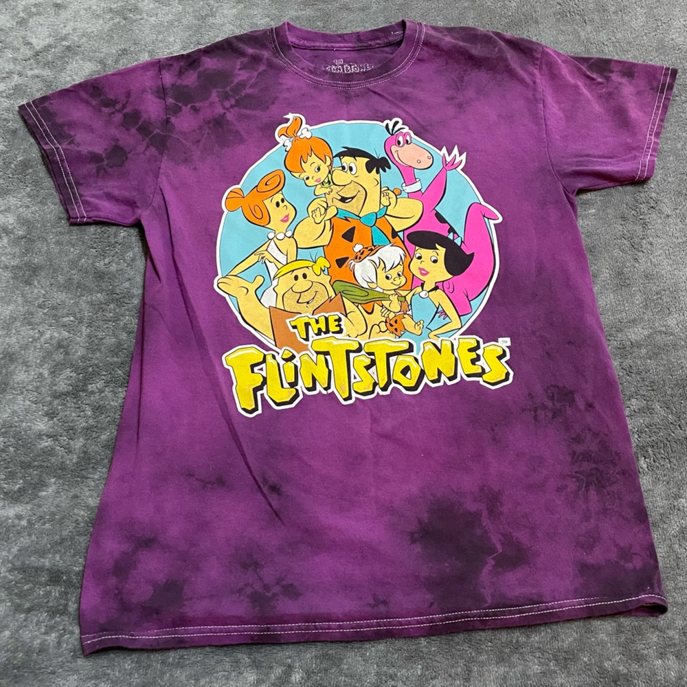 The Flintstones Tie Dye Tee Shirt Top